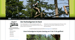 Desktop Screenshot of harz-hochseilgarten.de